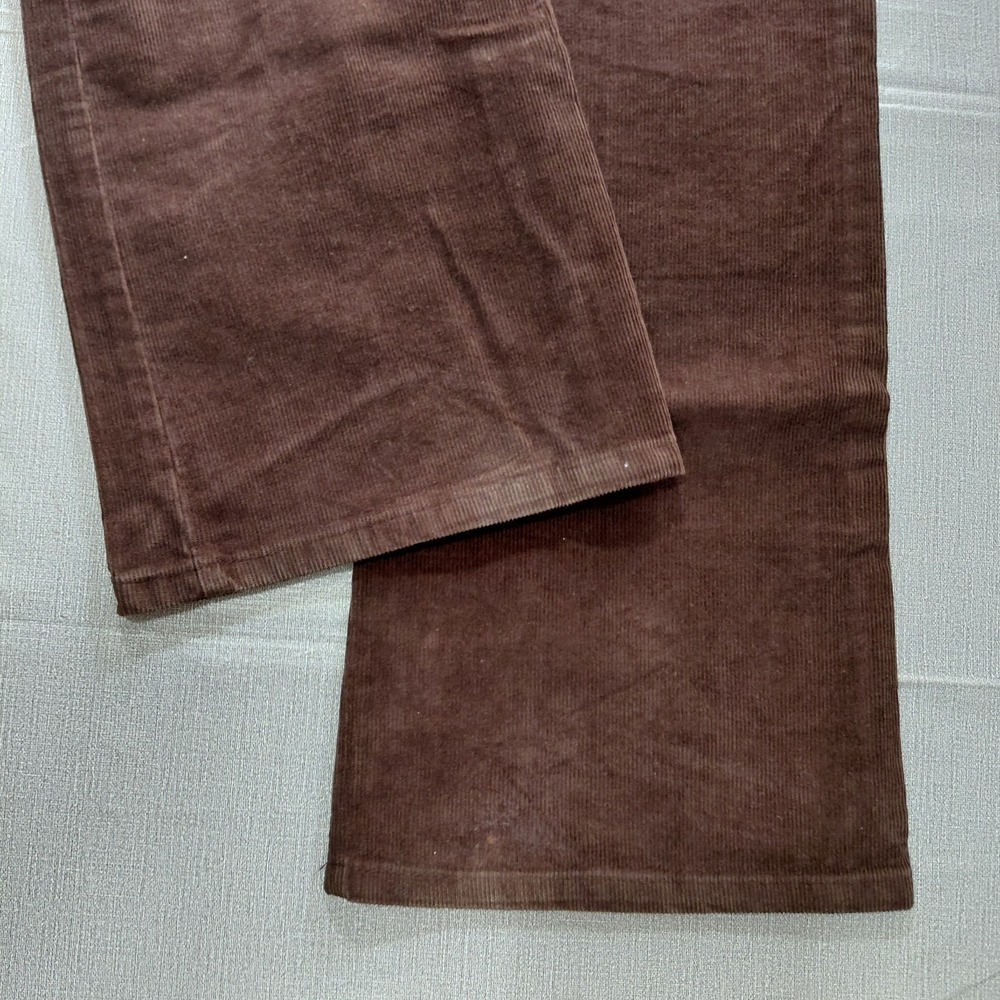 St. John's Bay Secretly Slender Bootcut Corduroy Pants Women's 10 Brown Mid Rise - Picture 13 of 13